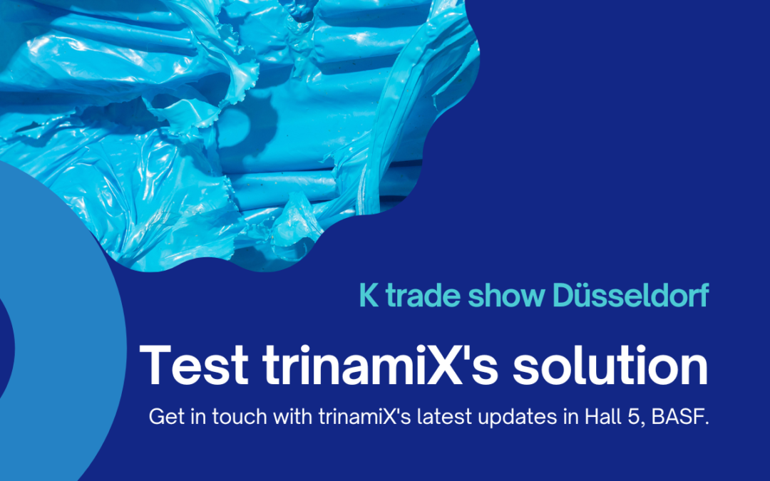 test trinamix plastic scanner live at K 2022 trade show